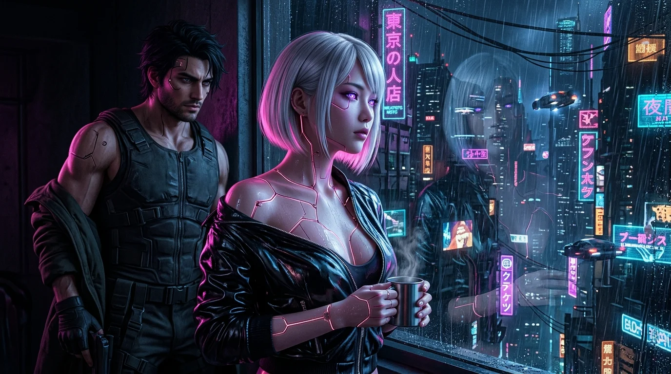 Chrome Seraph of the Neo-Kyoto Undercity: Direct Neural Overclock