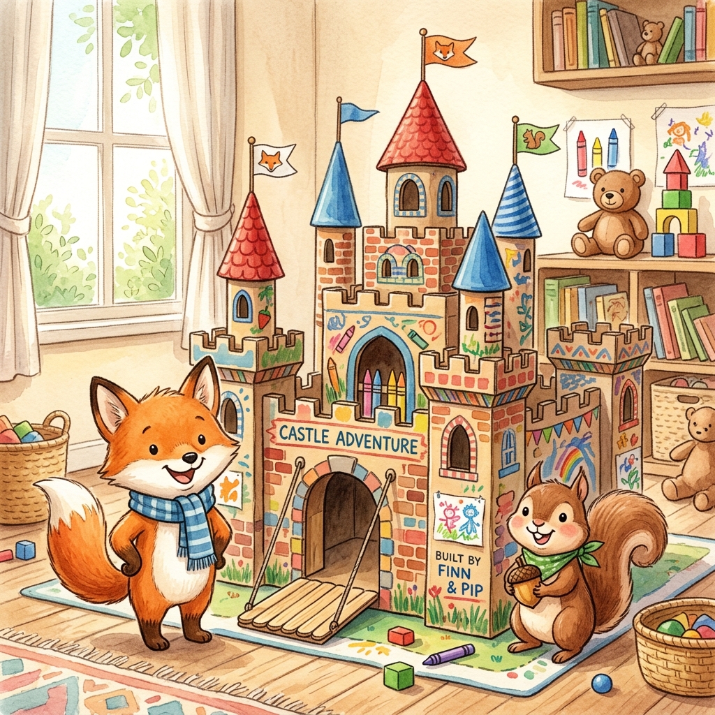Recycled Cardboard Castles