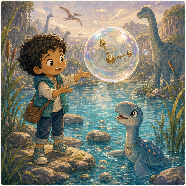 The Bubble Clock of Dinosaur Valley
