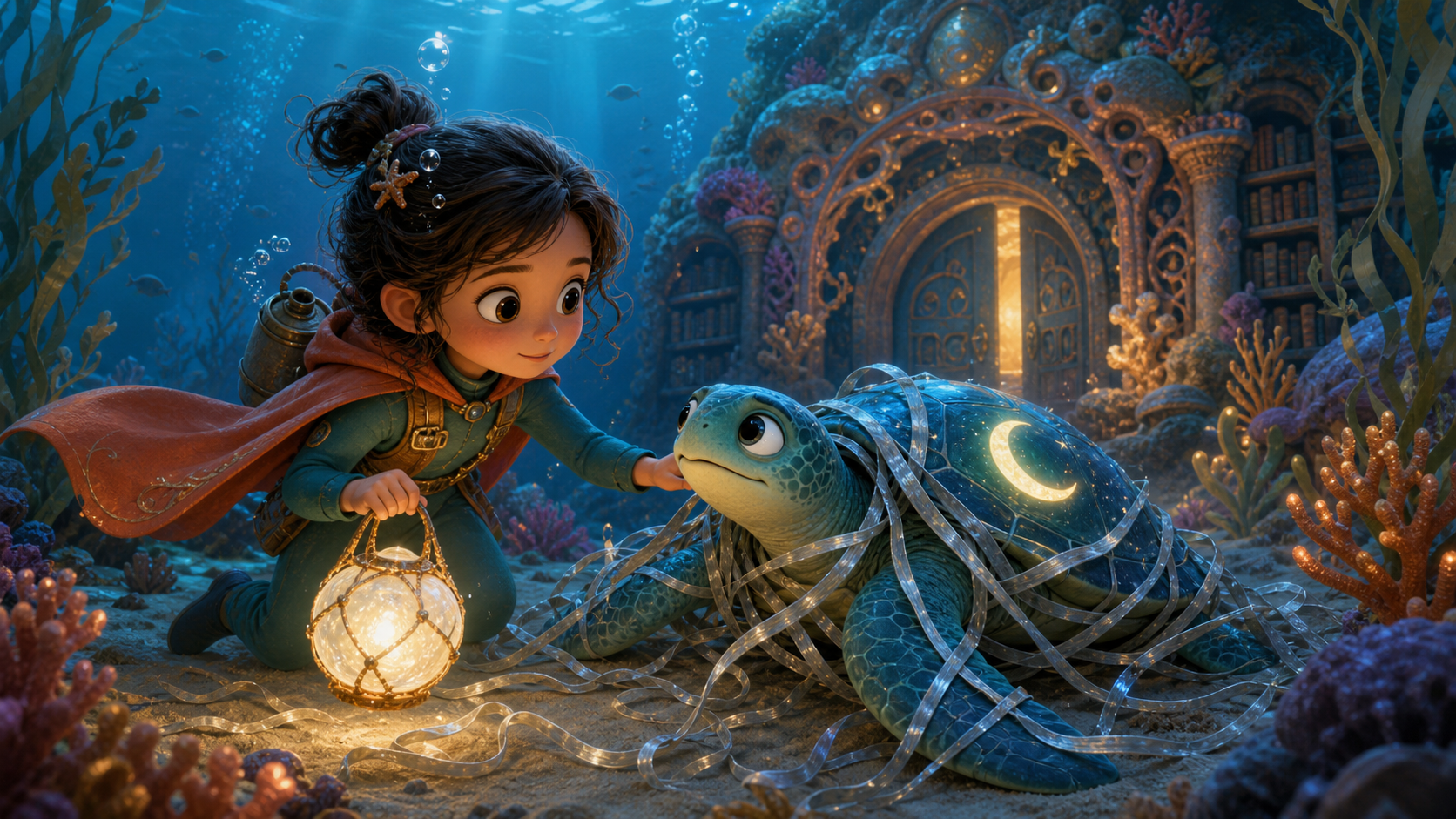 Die Schildkroete, die die Flut hoerte