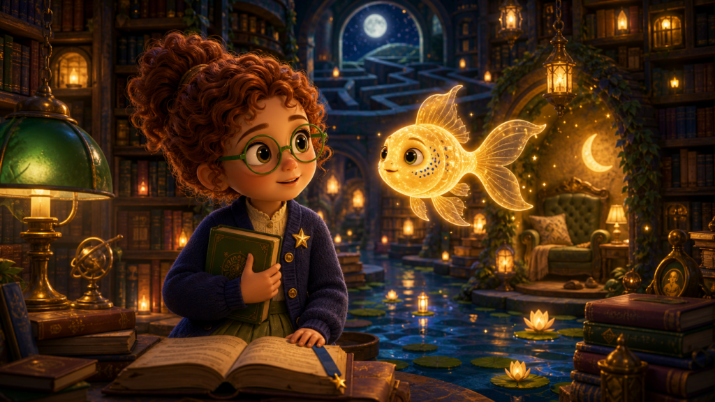 Ivy and the Library Lantern Fish