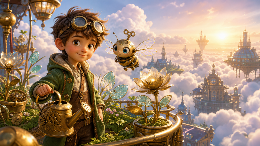 Milo and the Clockwork Cloud Garden