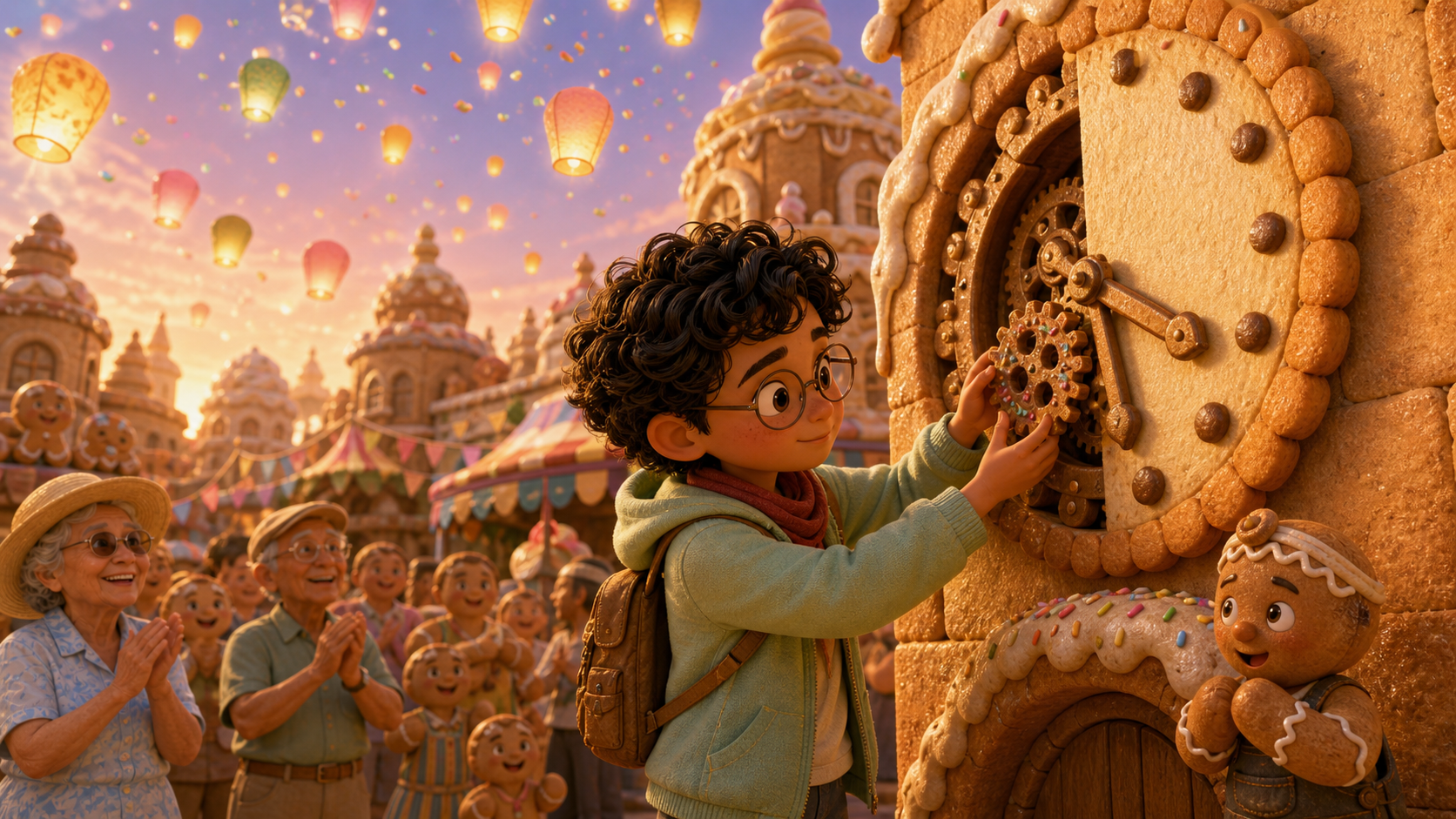 The cookie clock ticks again under dancing sweet lanterns.