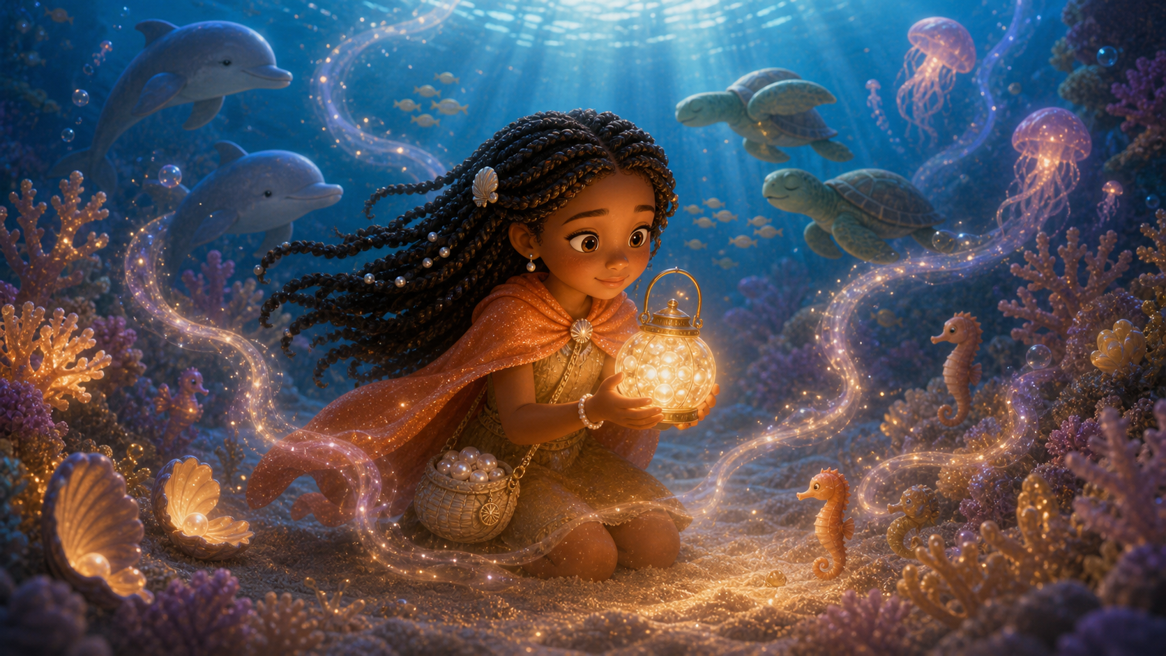 Mina sees the lantern brighten when feelings are shared.