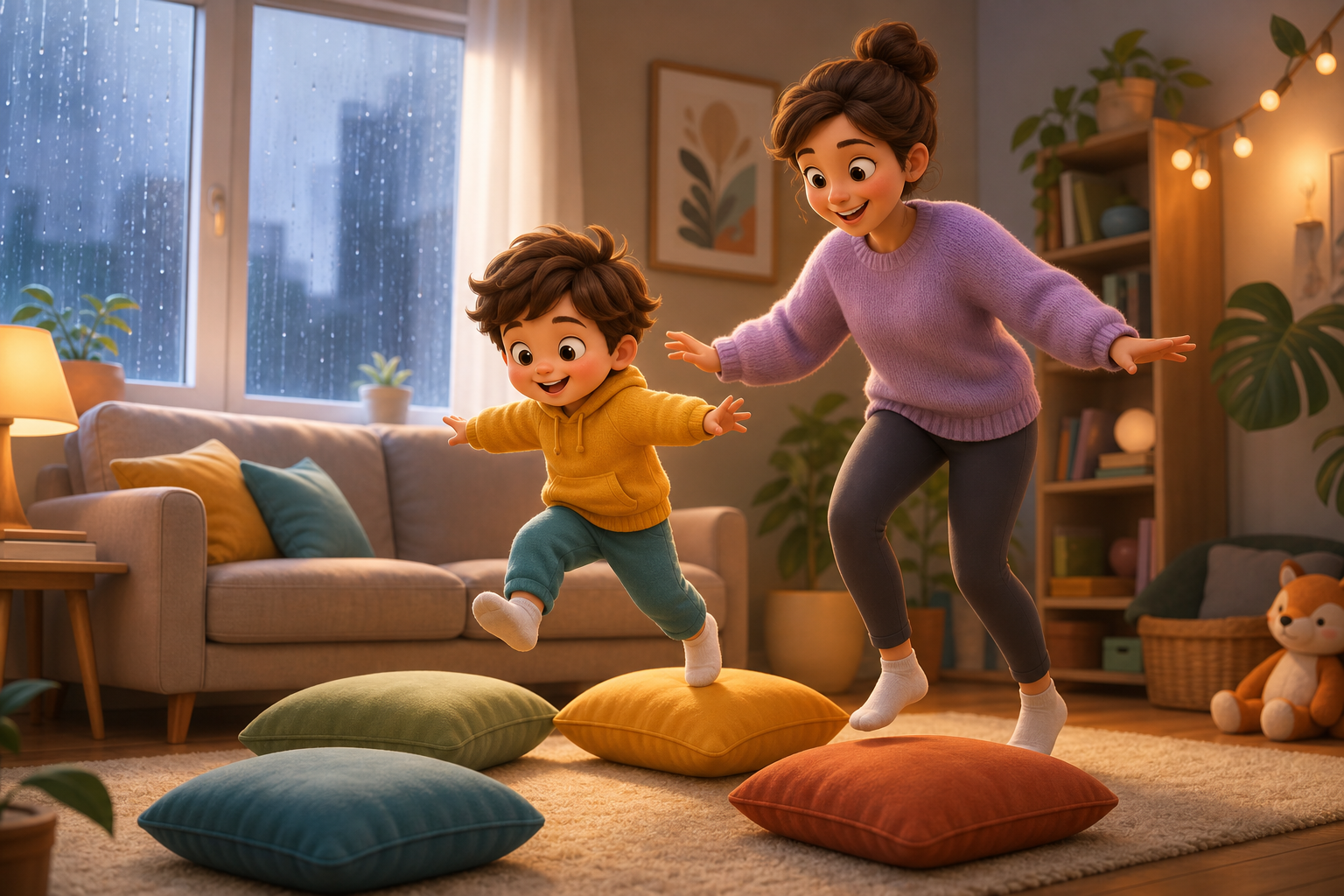 Rainy-Day Movement Games for Small Spaces